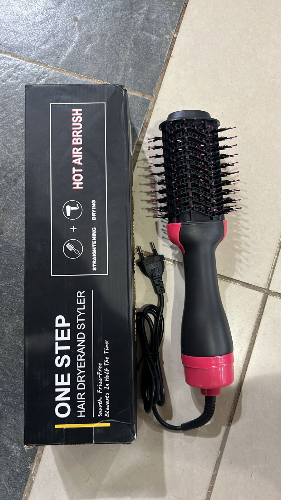 3-in-1 One Hot Air Brush Hair Dryer & Styler – Drying, Straightening & Volumizing Brush