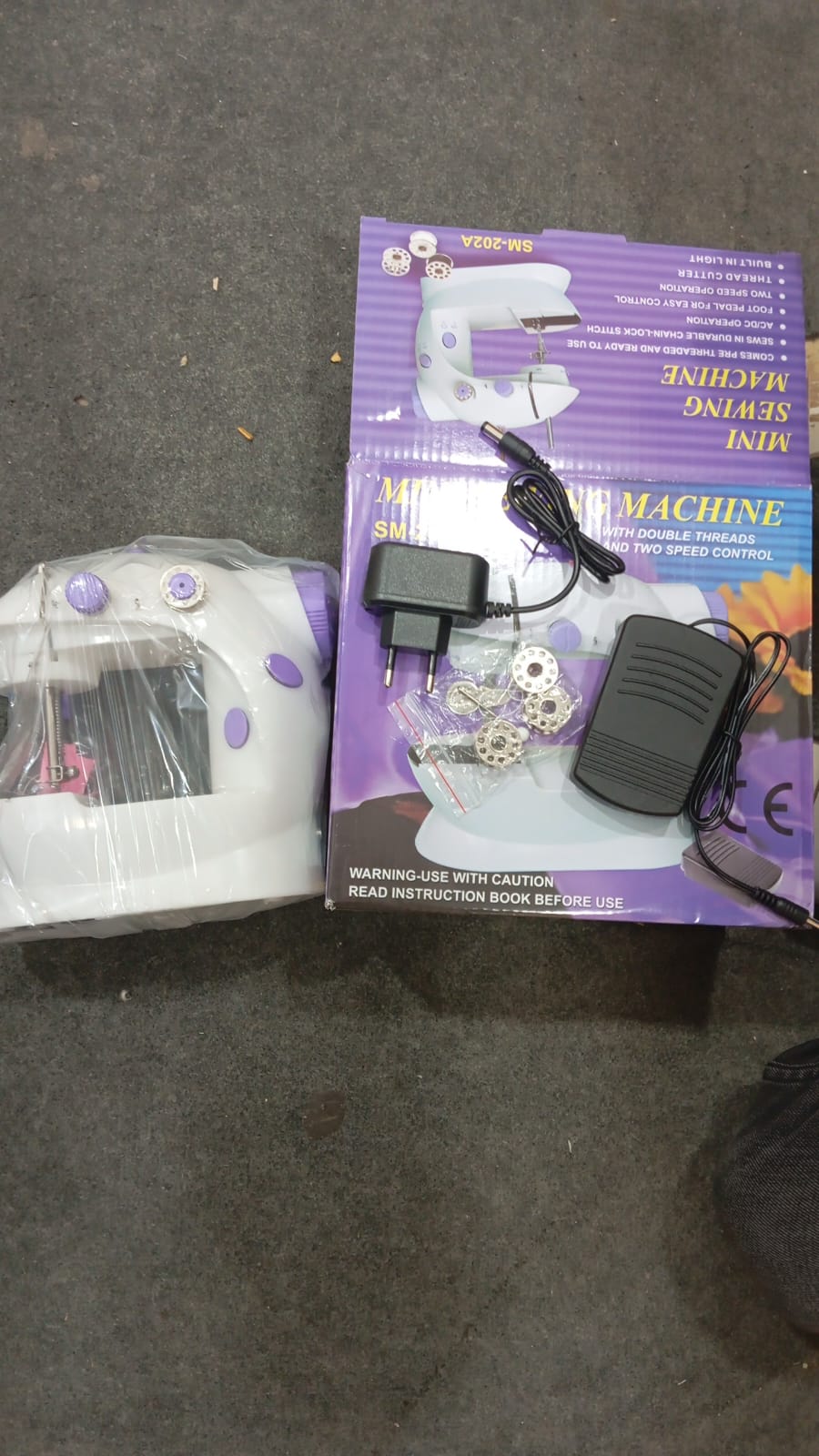 Portable Mini Dual-Speed Electric Sewing Machine, with Foot Pedal & Accessories Kit