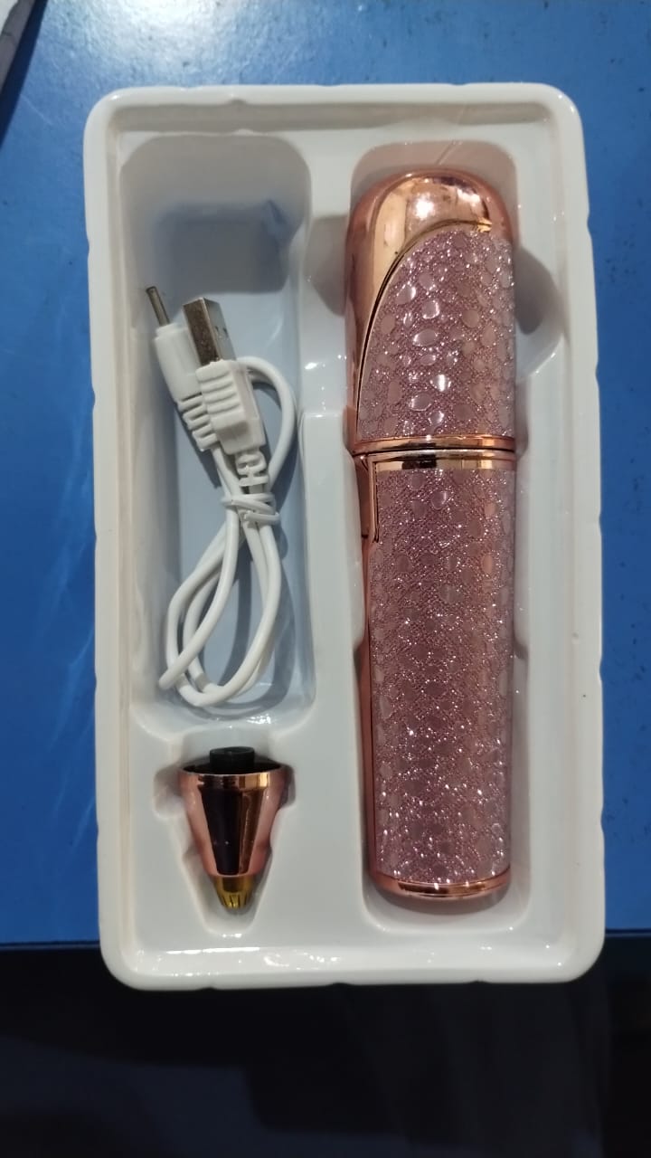 2 in 1 Electric Eyebrow Trimmer – Rechargeable, Painless Hair Removal for Women (Random Color)