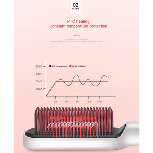 2-in-1 Hair Straightener Curling Professional Styling Brush Hair Curler & Straightener For Women