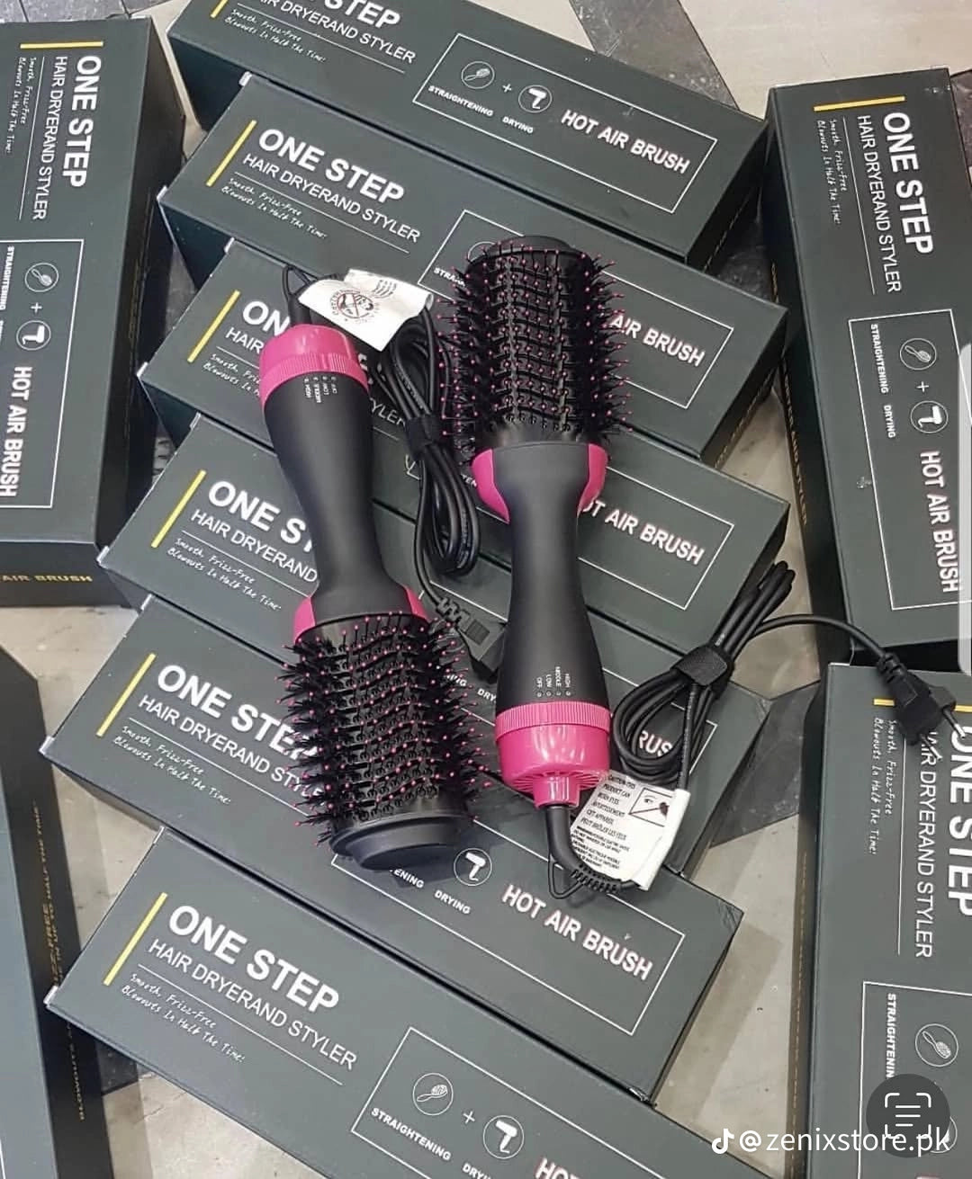 3-in-1 One Hot Air Brush Hair Dryer & Styler – Drying, Straightening & Volumizing Brush