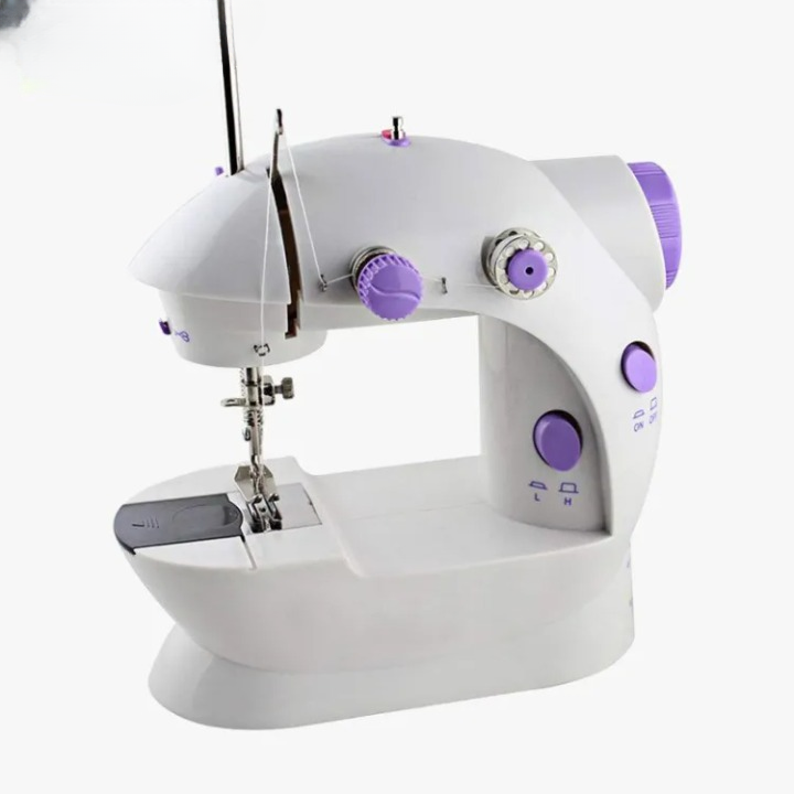 Portable Mini Dual-Speed Electric Sewing Machine, with Foot Pedal & Accessories Kit